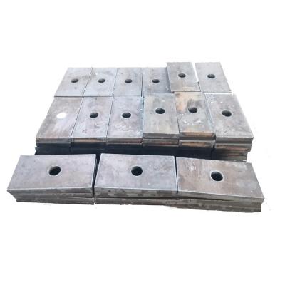 China Flange Plate HR Steel Plate Cut And Punched Holes for sale