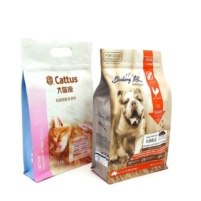 China Factory Supply Factory Supply Dog Pouch Flat Bottom Cat Pet Food Packaging Bag Pet Food Moisture Proof Zipper Bag Plastic Food Package Bags zu verkaufen