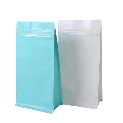 China Cheap Custom Plastic Coffee Blank Packaging Moisture Proof Drip Plastic Bags With Valve And Zipper zu verkaufen