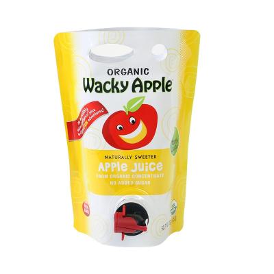 中国 Custom Food Grade Safety Juice Drink Nozzle Bag Transparent Stand Up Bag Sauce Spout Pouch With Valve 販売のため