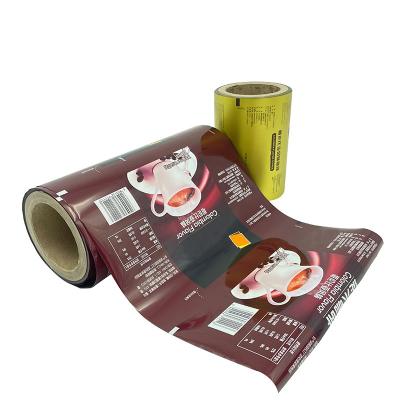 China Custom Food Wrap Film Plastic Metallized Roll Film Moisture Proof Food Wrap Film For Coffee for sale