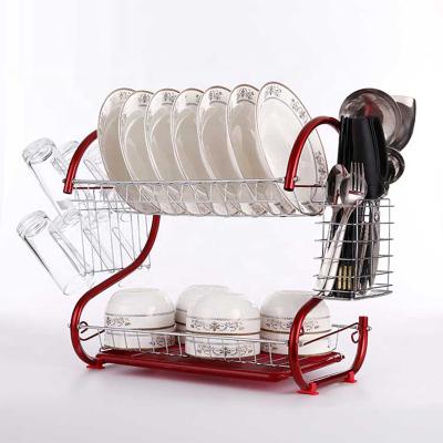 China S Shaped Kitchen Storage Rack Bowl Rack Shelf Viable Storage Rack With Large Capacity for sale