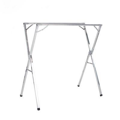 China Type X Eco-Friendly Material Clothes Drying Rack Double Clothing Pole For Expandable Adjustable In Stainless Steel for sale