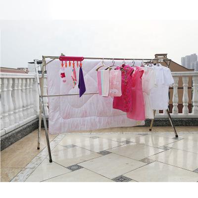 China New Arrival Low Price Eco - Friendly Foldable Stainless Steel Clothes Drying Rack for sale