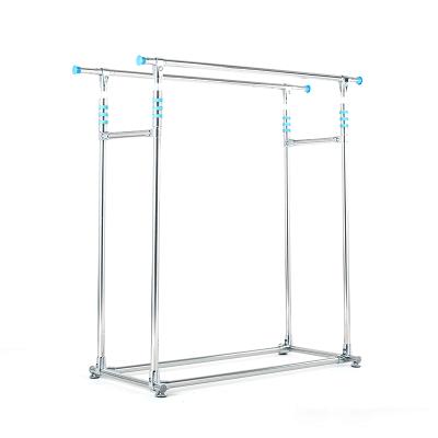 China Length and Height Adjustable Stretch Fabric Drying Rack Rack Hanger Rack Balcony Clothes Drying Rack for sale