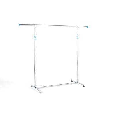 China Modern Standing Extendable Telescopic Clothes Dryer Rack Adjustable Length and Height Garment Hanging Dryer Rack for sale