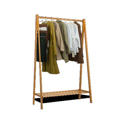 China Modern Metal Rack Aluminum Drying Hanging Clothes Standing Coat Hanger With Storage for sale