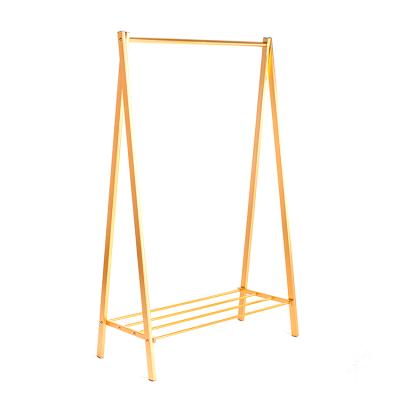 China Modern Portable Hanging Aluminum Clothes Rack Folding Towel Rack for sale