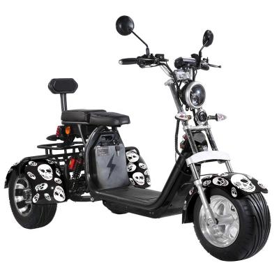 China Best 2000W e sport motorcycle motor conversion kit 3 wheel unisex electric off-road scooter motor fat tire for adult Europe citycoco for sale