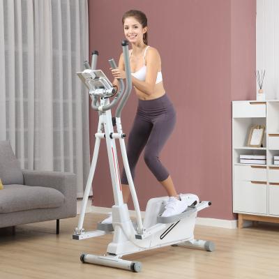 China Magnetic Iron Fitness Machine 3 Wheel Elliptical Home Adjustable Elliptical Bike with Cross Seat Fitness Trainers Elliptical Bike for sale