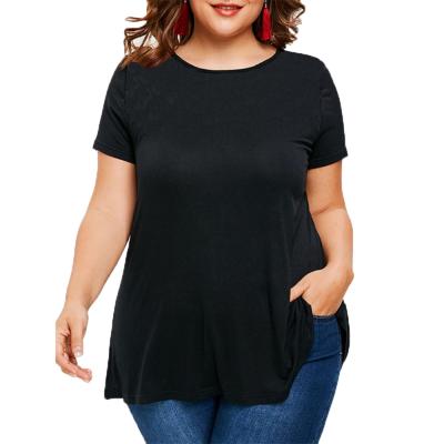 China Viable Women Short Full Sleeve Tunic Blouse 3-6XL Plus Size T-Shirts for sale