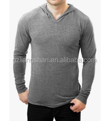 China Anti-pilling Cotton Men's Thin Sport Gym Lightweight Long Sleeve Hoodie for sale