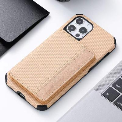 China Anti-fall Business PVC PU Fiber Hybrid Phone Filter Mounts For iPhone Xs Max Xs X Xr Cover For iPhone 13 Pro Wallet Back Cover for sale