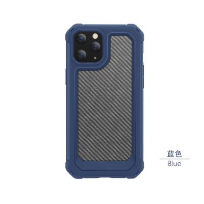 China Rugged Anti-fall Reinforce Corner Shockproof Armor Case For iPhone 12 Pro 2020 With Translucent Carbon Fiber Pattern Back Cover 13 11 for sale