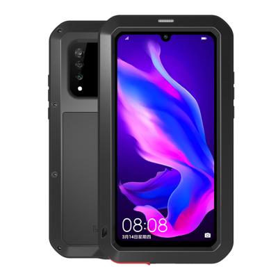 China Waterproof Shockproof Anti-fall Silicone Metal Phone Cover For Huawei P30 Lite Case for sale