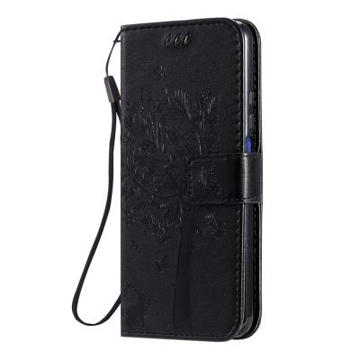 China Premium Anti-fall Tree Cat Butterfly Embossed Pattern 3D Magnetic Mate 30 5G Lite Flip Wallet Case For Huawei Pro Enjoy 10 10S for sale