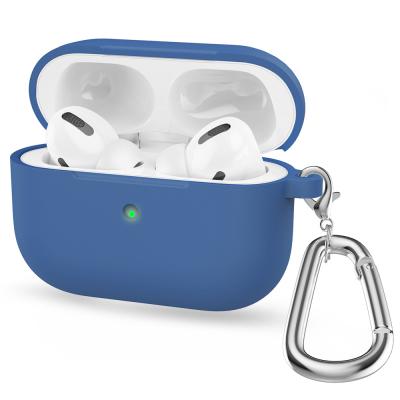 China For AirPods pro Newest Soft Silicone For Apple Airpods Earphone Cover Case For Airpods Pro Keyable carabiner for sale