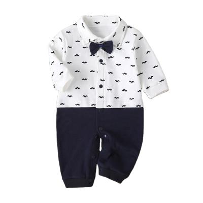 China Autumn Cotton Newborn Kids Clothing Low MOQ Wholesale Soft Style Cotton Long Sleeve Baby Boy Rompers for sale