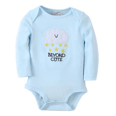 China 2021 Autumn Baby Boys Eco-friendly Washable Breathable Full Sleeve Baby Bodysuit Full Cotton BRL002 for sale