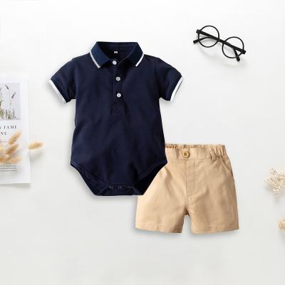 China Anti-static high-grade classic refused to bring baby rompers shorts collocation with short sleeves, dress + shorts two-piece treasure for sale