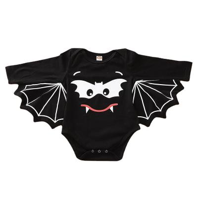 China Eco-friendly Hot Sale Halloween Applique Infants and Toddlers Clothing Smocked Kid's Clothes Baby Rompers for sale