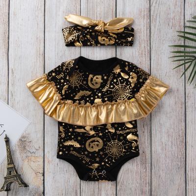 China Wholesale High Quality Cotton Baby Clothing Party Overalls Cotton Baby Crawling Suit For Girls Customized Rompers for sale