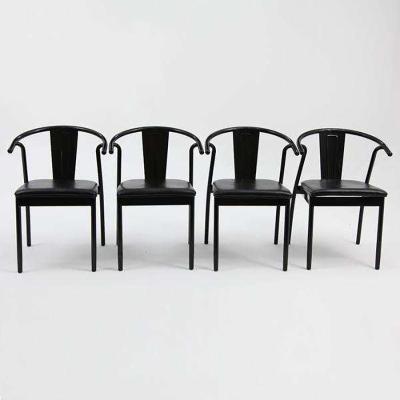 China Mid Century Cooling Hot Sale And Cheap PU Leather Metal Upholstered Dining Chair Set for sale