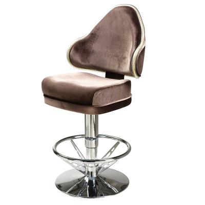 China Contemporary Classic Modern Commercial High Swivel Fabric Bar Stools Leather Chair for sale