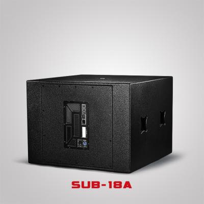 China 18inch Active Subwoofer Wooden Dj Bass Speaker Cabinet Sound System Box SUB-18A for sale