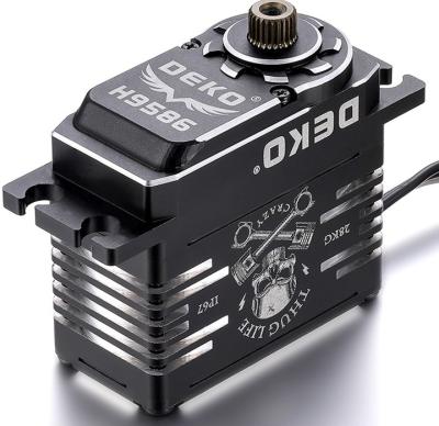 China DEKO SERVO H9586 Full CNC Aluminium Case Digital Coreless motor Hi-end Servo Specially for 1/8 Crawler,RC plane, Heli for sale