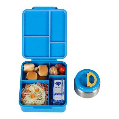 China Stocked Aohea Bento Lunch Box With Insulated Thermos For Kids School Lunch Box for sale