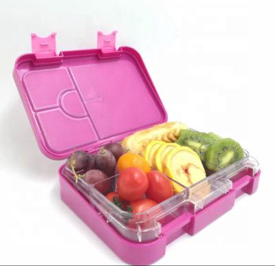 China Viable tiffin lunch box Microwavable plastic lunch box printed detachable leak proof kids bento lunch box for sale