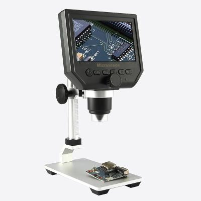 China 4.3 Inch HD LCD Display Electronic Microscope 600X Times Digital Microscope for sale