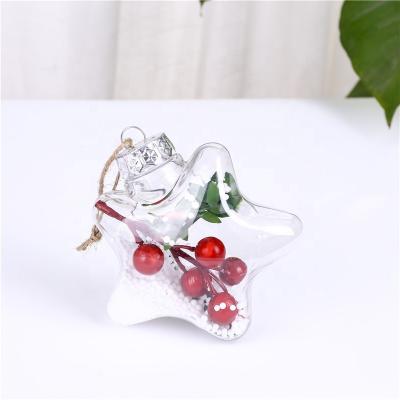 China Plastic Transparent Christmas Baubles Christmas Baubles Custom Christmas Ball for sale