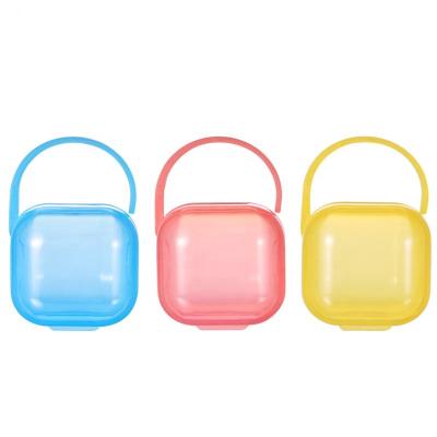 China PP pacifier holder box pacifier holder silicone baby pacifier box for sale