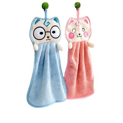 China Kitchen Hand Dry Towel Child Safe Hand Towel Hanging Skinfriendly Microfiber Hand Dry Towel for sale