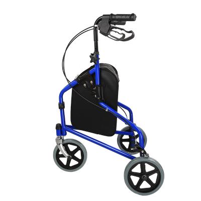 China Environmental Friendly Elderly Equipment Lightweight Aluminum Physiotherapy Adjustable Walking Rollator For Elderly for sale