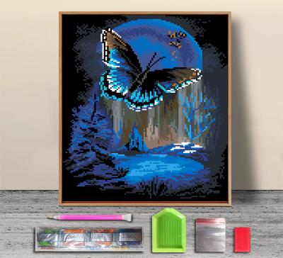 China Realistic 5D Diamond Animals Diy Diamond Butterfly Embroidery Painting Sufficient Diamonds Sold For Family Gift Butterfly Decorations for sale