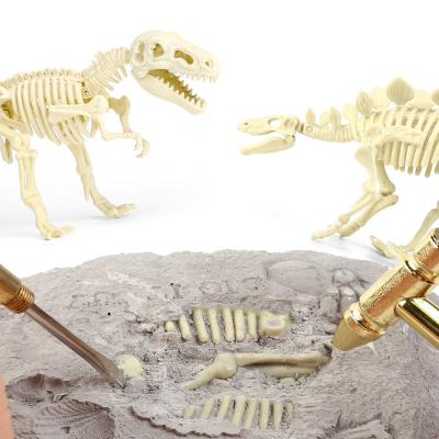 China Jurassic Dinosaur Skeleton Fossil Archeology Jurassic Dinosaur Fossil Archeology DIY Children's DIY Animal Assembly Digging Toys for sale