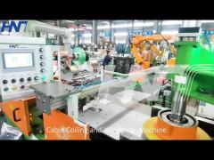 Automatic Wire Winding And Cable Packing Machine With Cable Coil Robot Auto Stacking