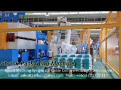 Film Heat Shrink Packaging Machine Cable Winding Hollow Packing