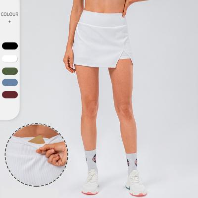 China SKIRTS women sportswear tennis skirts high waist sports yoga fitness golf anti-explosion shorts with pockets for sale