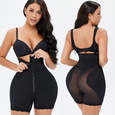 China Adjustable Strap Breathable Zipper Padded Butt Lift Colombian Body Shaper Slimming Tummy Shapers Slimming Women for sale