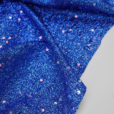 China Shrink-Resistant Hot Sale Polyester Metallic Sequins Bright Silk Fabric Metallic Fabric For Party Formal Dress Shiny Fabric for sale