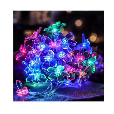 China Christmas Outdoor Decoration Night Light Holiday Factory Promotion Solar Flower Holiday Light for sale