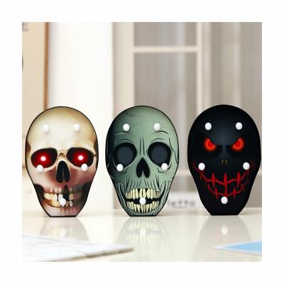 China Hot Sales Halloween Plastic Multi Style Bat Spider Skull Pumpkin Ghost Festival Night Lamp for sale