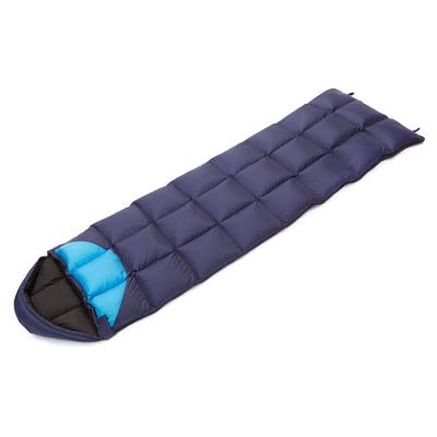 China Bulk Luxury Outside Weather Envelope Thermo Ultralight Warm Eider Down Sleeping Bags (190+30)*75cm for sale