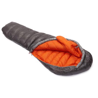 China Outdoor Camping 20D Duck Down Adult Compact Single Person Mummy Nylon Ultralight Winter Sleeping Bag 215*80*55cm for sale