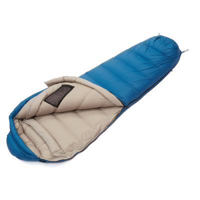 China Hiking Outdoor Goose Down Walking Sleeping Bags 500g Fill To Ride 220*80*55cm for sale