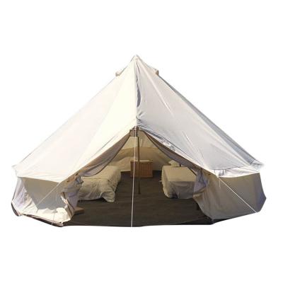 China Camouflage/field play luxury outdoor yurt pod cotton canvas pyramid tent camping teepee desert glamping bell tent for sale